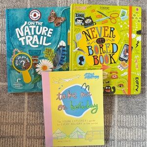 Born Kids Adventure Book Trio - Blue, Yellow, Pink
